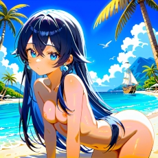 Sexy girl on the beach #02