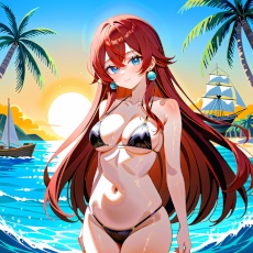 Sexy girl on the beach #05